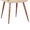 Armen Living Panda Mid-Century Dining Chair in Walnut Finish and Brown Fabric LCPNSIWABR - alternate 3